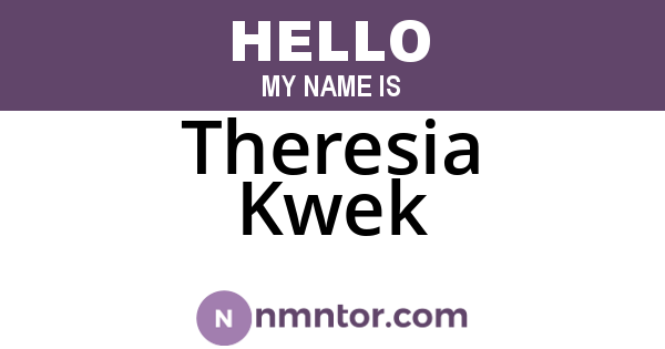 Theresia Kwek