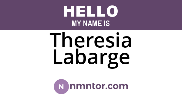 Theresia Labarge