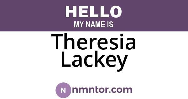 Theresia Lackey