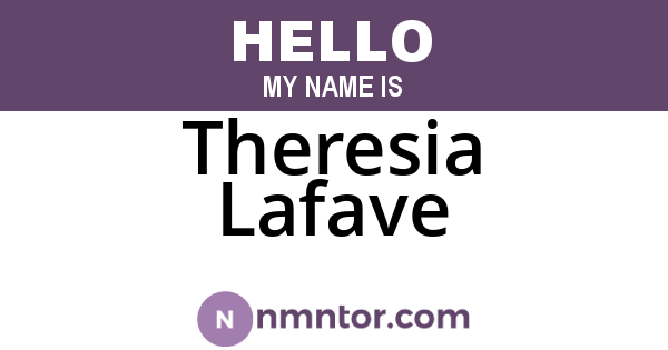Theresia Lafave