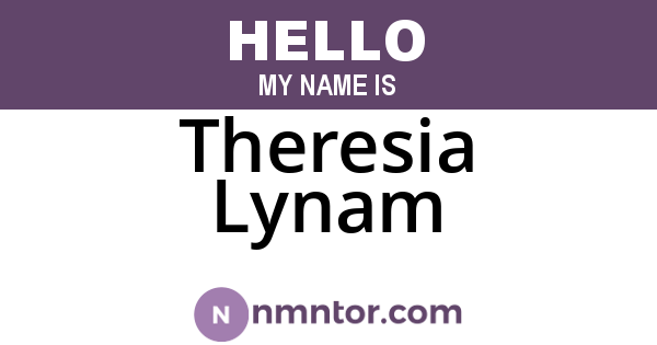 Theresia Lynam
