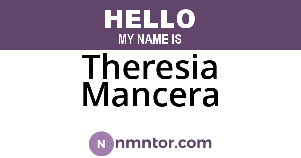 Theresia Mancera