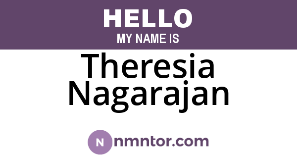 Theresia Nagarajan