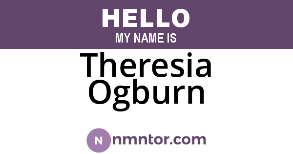 Theresia Ogburn