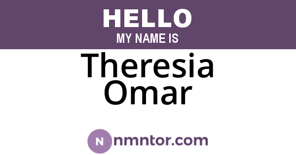 Theresia Omar