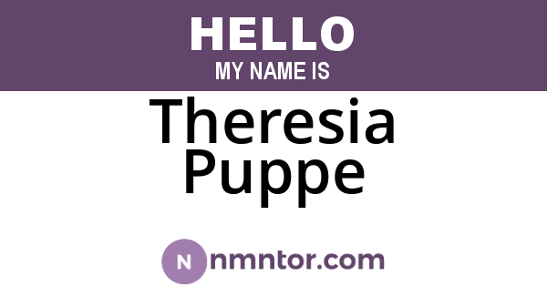Theresia Puppe