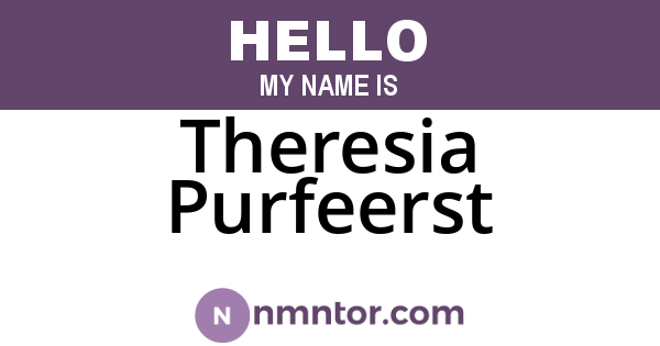 Theresia Purfeerst