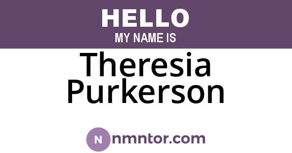 Theresia Purkerson