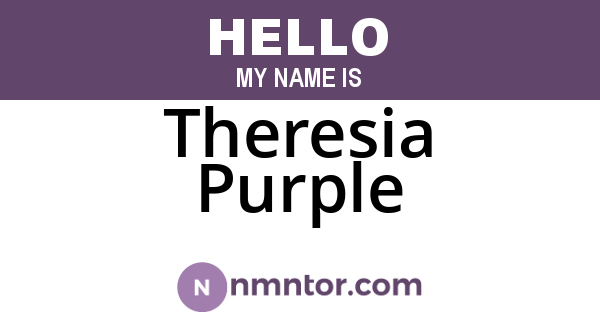 Theresia Purple