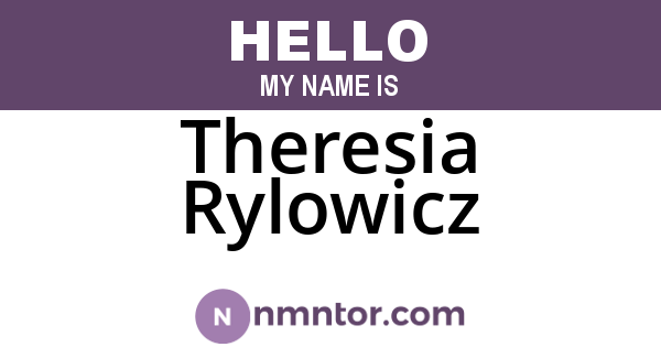 Theresia Rylowicz