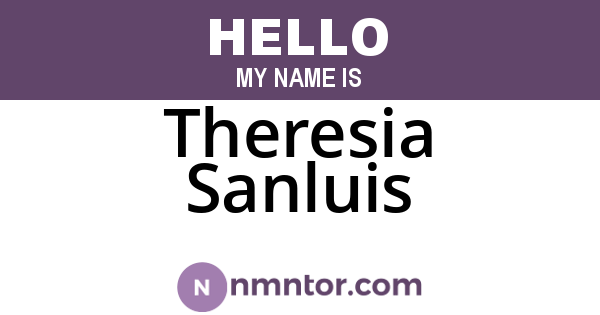 Theresia Sanluis