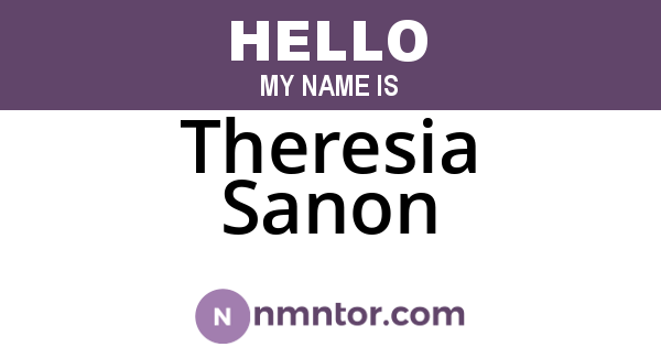 Theresia Sanon
