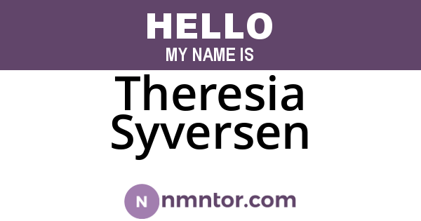 Theresia Syversen