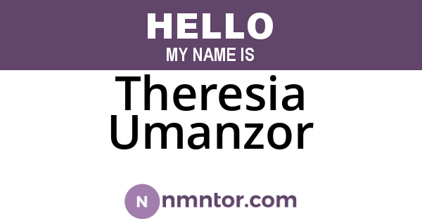 Theresia Umanzor