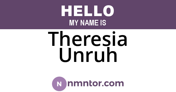 Theresia Unruh