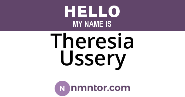 Theresia Ussery