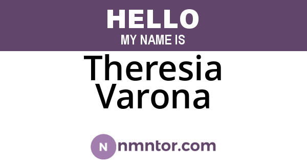 Theresia Varona