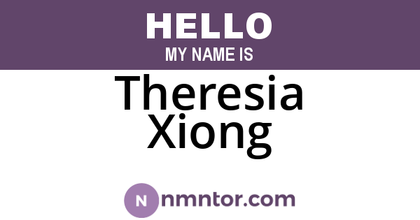 Theresia Xiong