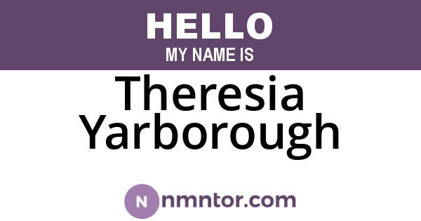 Theresia Yarborough