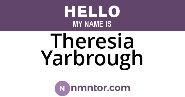 Theresia Yarbrough