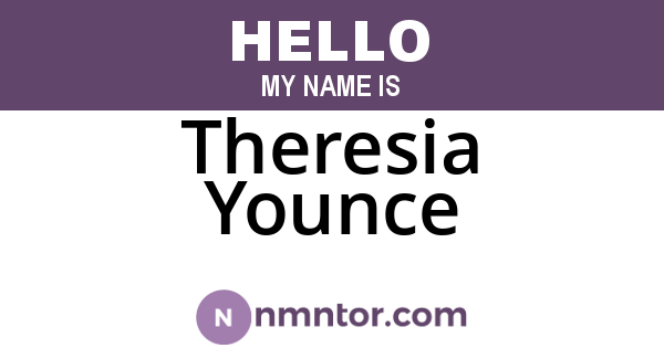 Theresia Younce