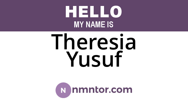 Theresia Yusuf