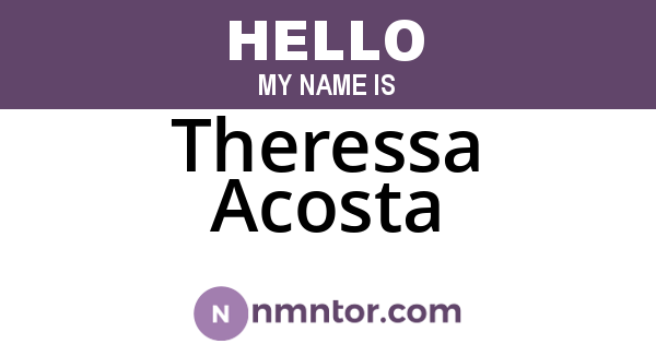 Theressa Acosta