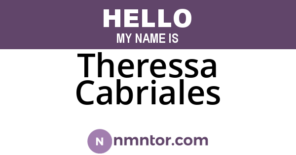 Theressa Cabriales