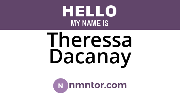 Theressa Dacanay