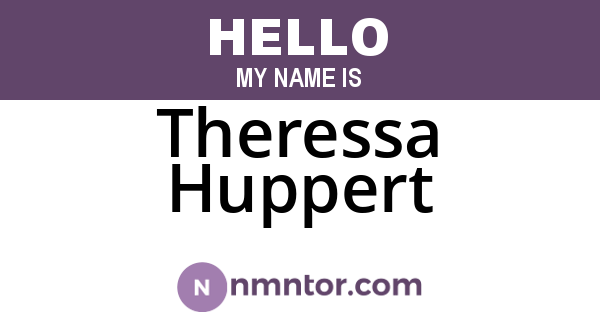 Theressa Huppert