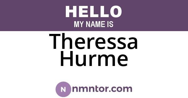 Theressa Hurme