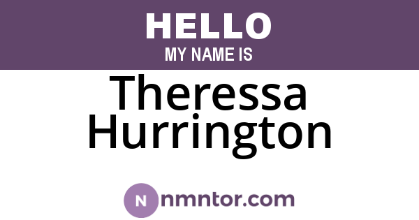 Theressa Hurrington