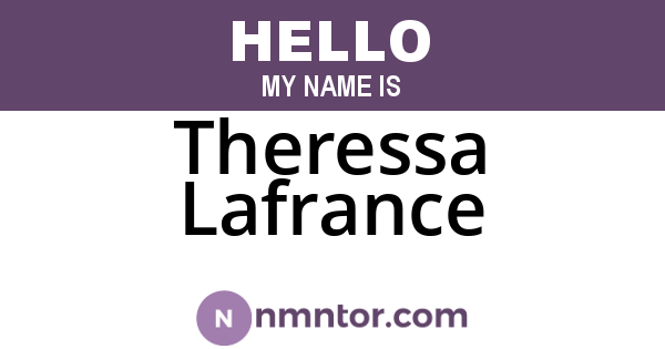 Theressa Lafrance