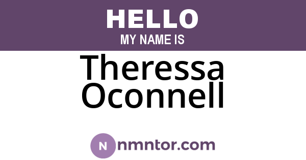 Theressa Oconnell