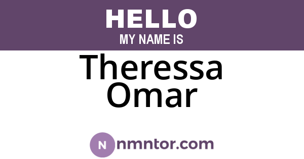 Theressa Omar