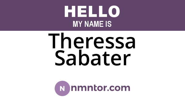 Theressa Sabater