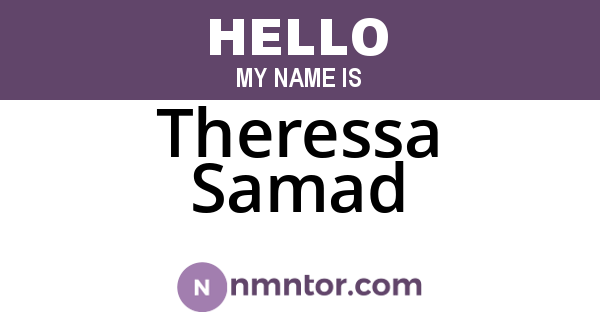Theressa Samad