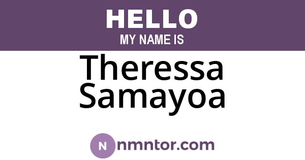 Theressa Samayoa
