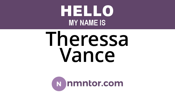 Theressa Vance