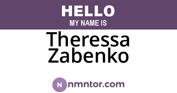 Theressa Zabenko
