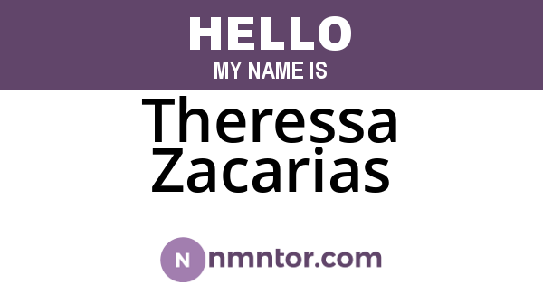 Theressa Zacarias