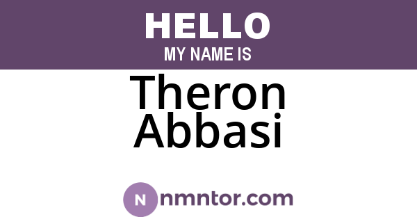 Theron Abbasi