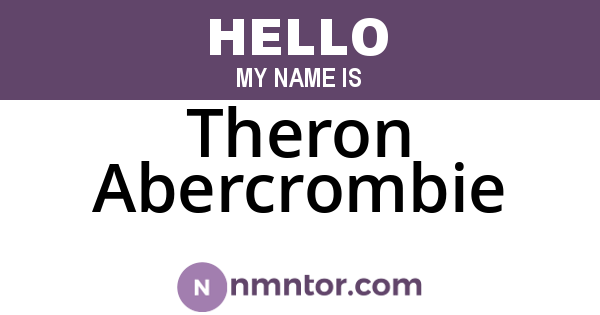 Theron Abercrombie