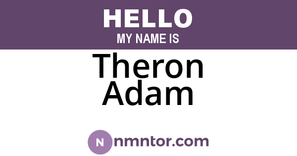 Theron Adam