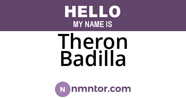 Theron Badilla