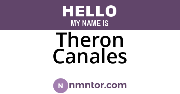 Theron Canales