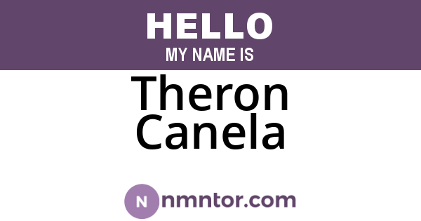 Theron Canela