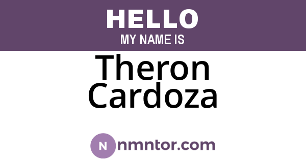 Theron Cardoza