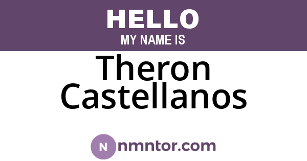 Theron Castellanos