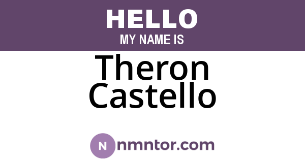 Theron Castello